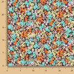 Crêpe Ligero Estampado Floral Jungle Fucsia - Ribes y Casals