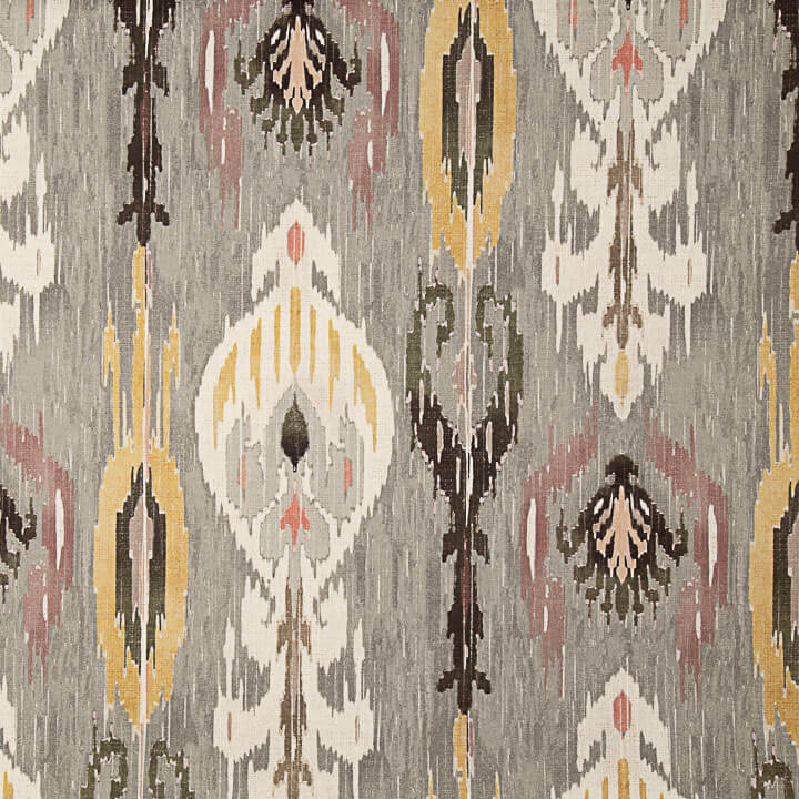 Loneta Half Panamá Estampada Étnico Ikat Multicolor - Ribes y Casals