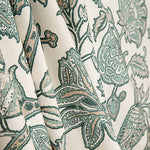 Loneta Half Panamá Estampada Jardín Oriental Verde Salvia - Ribes y Casals