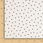 Gabardina Elástica 0,5cm Lunares Blanco - Ribes y Casals