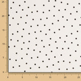 Gabardina Elástica 0,5cm Lunares Blanco - Ribes y Casals