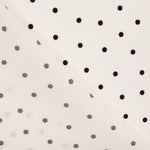 Gabardina Elástica 0,5cm Lunares Blanco - Ribes y Casals