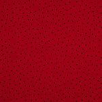 Gabardina Elástica 0,5cm Lunares Rojo - Ribes y Casals