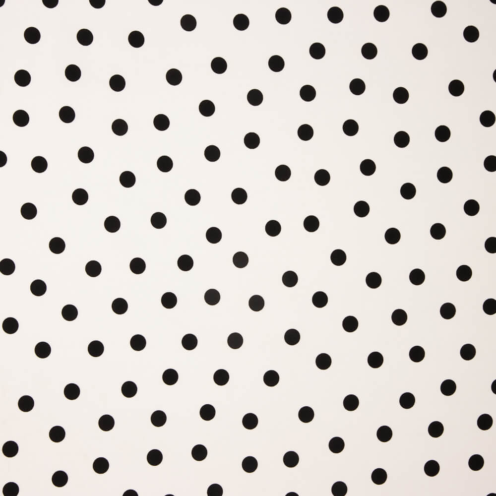 Gabardina Elástica 2cm Lunares Blanco - Ribes y Casals