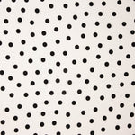 Gabardina Elástica 2cm Lunares Blanco - Ribes y Casals