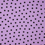 Gabardina Elástica 2cm Lunares Malva - Ribes y Casals