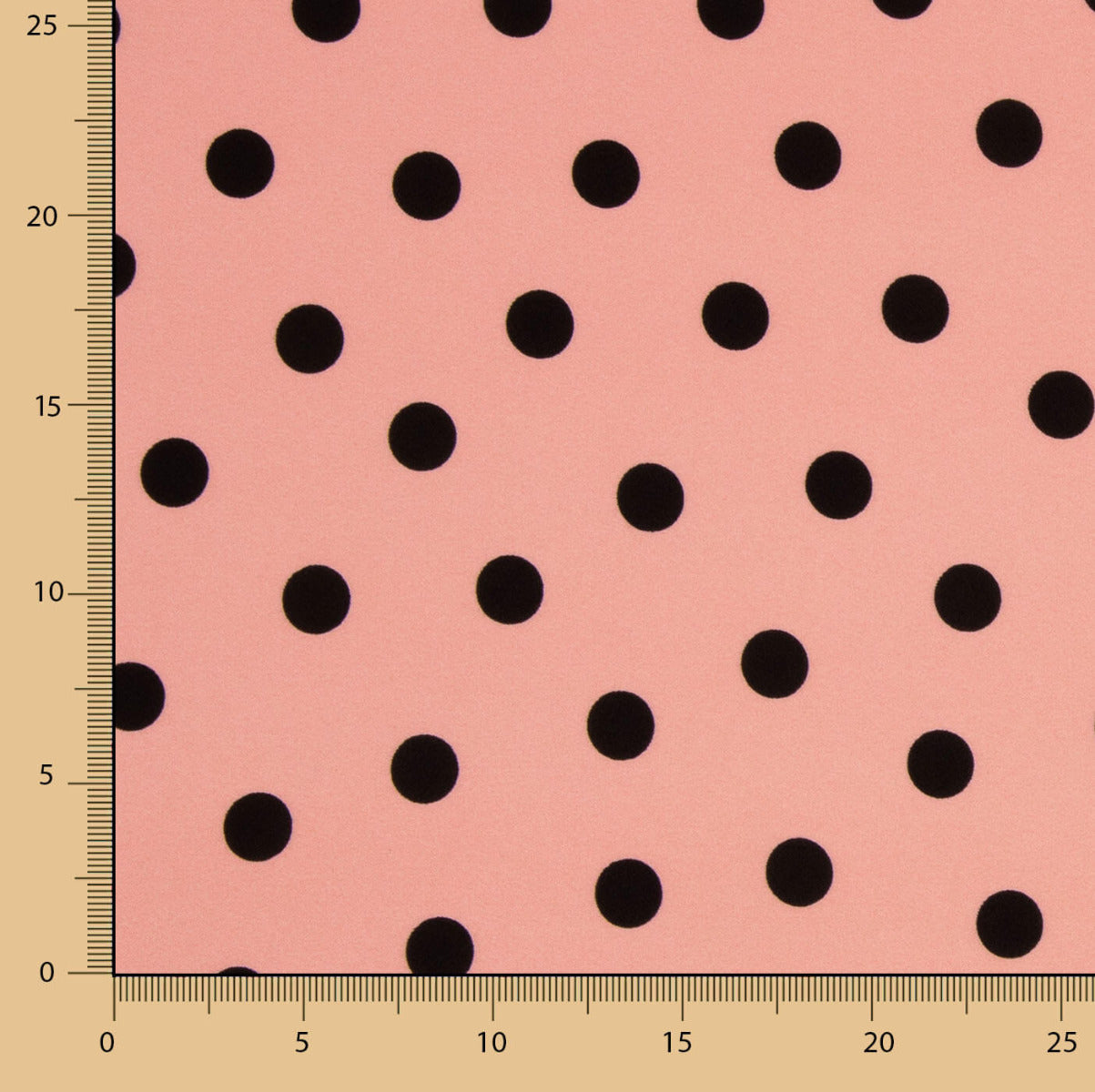 Gabardina Elástica 2cm Lunares Rosa - Ribes y Casals