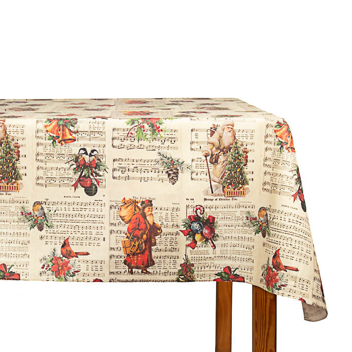 Resinada Antimanchas Navidad Vintage Partituras - Ribes y Casals