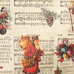 Resinada Antimanchas Navidad Vintage Partituras - Ribes y Casals