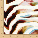 Punto Viscosa Elastano Estampado Cebra Artística - Ribes y Casals