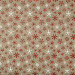 Yute Decoración Estampado Copos de Nieve - Ribes y Casals