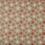 Yute Decoración Estampado Copos de Nieve - Ribes y Casals