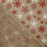 Yute Decoración Estampado Copos de Nieve - Ribes y Casals