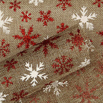 Yute Decoración Estampado Copos de Nieve - Ribes y Casals