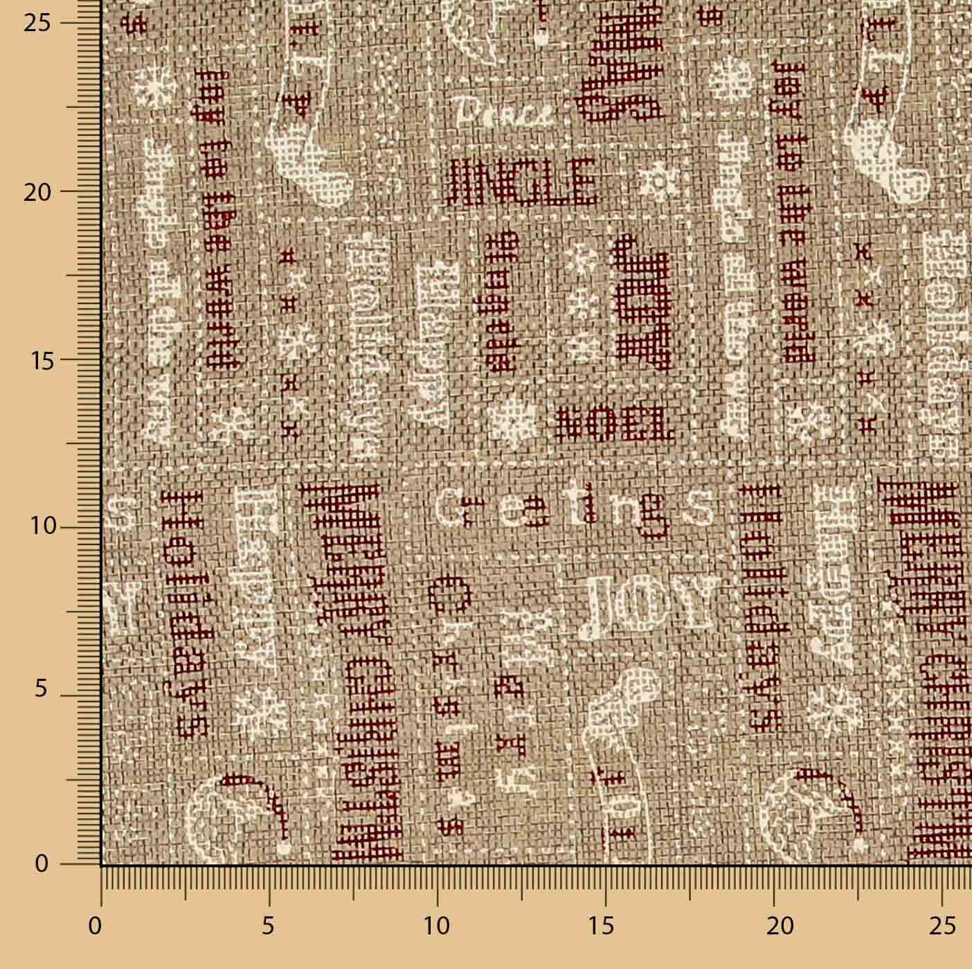 Yute Decoración Estampado Merry Christmas - Ribes y Casals