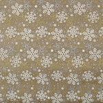Yute Decoración Estampado Nieve Dorada - Ribes y Casals