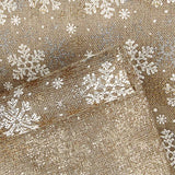 Yute Decoración Estampado Nieve Dorada - Ribes y Casals