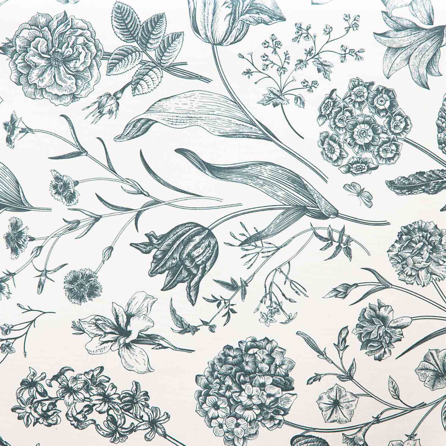 Resinada Antimanchas Floral Botánico Azu - Ribes y Casals