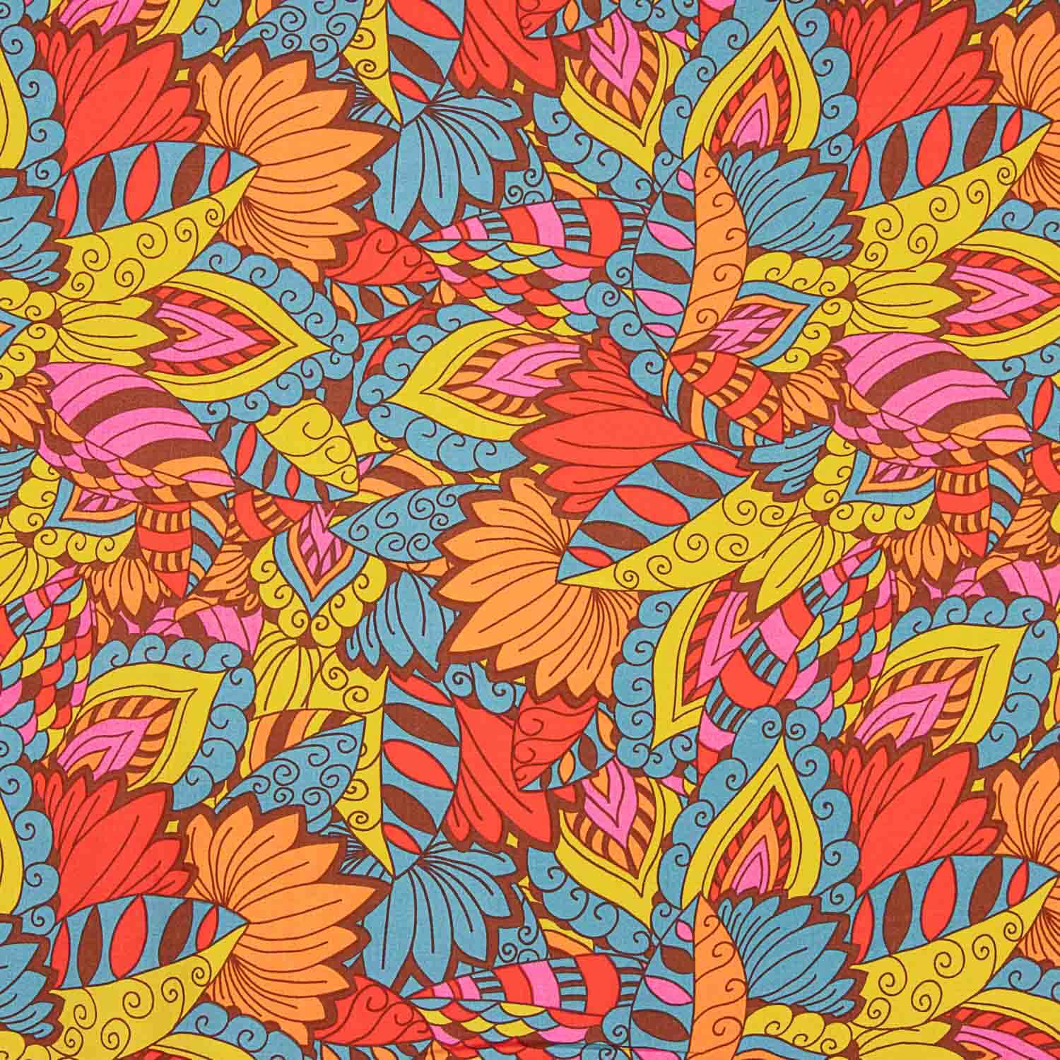 Viscosa Estampada Étnica Multicolor - Ribes y Casals