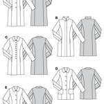 Patrón Burda 8292 Abrigo - Ribes y Casals