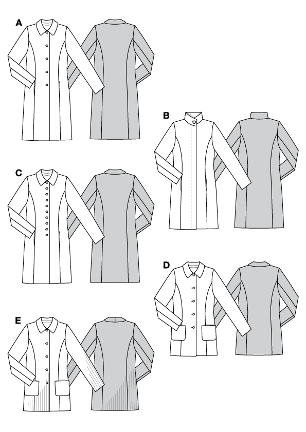 Patrón Burda 8292 Abrigo - Ribes y Casals