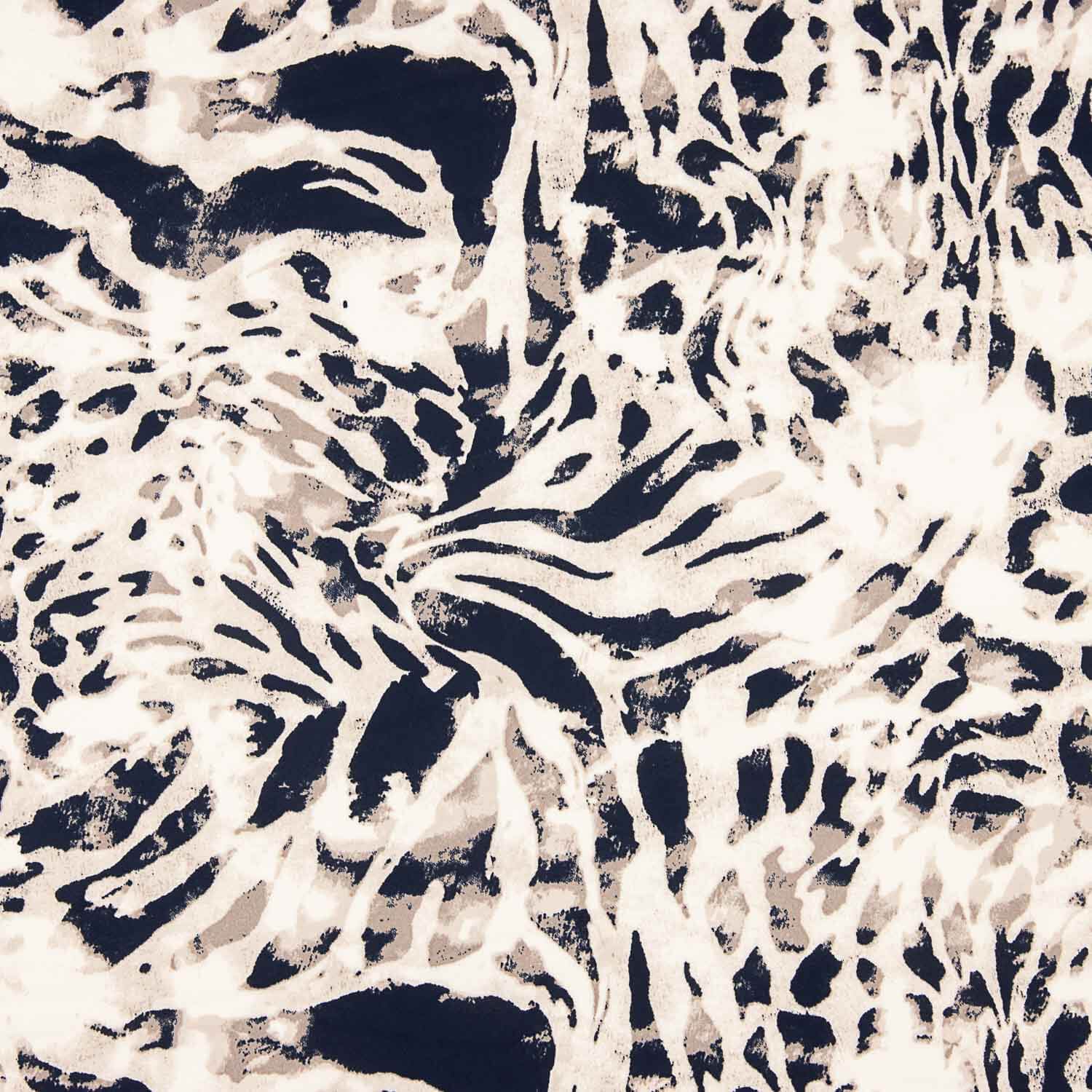 Satén Duchesse Animal Print Blanco Roto - Ribes y Casals