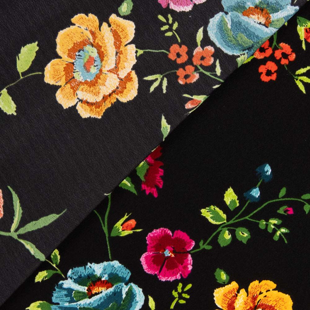 Crepe Mantón Manila Negro - Ribes y Casals