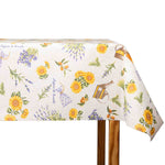 Mantel Resinada Girasoles y Lavanda Beige - Ribes y Casals