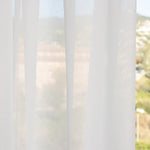 Retal Visillo Etamin Liso Blanco Natural Ignífugo 190x280 cm - Ribes y Casals