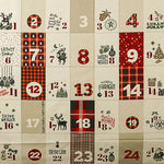 Panel Algodón Calendario de Adviento Reversible - Ribes y Casals