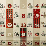 Panel Algodón Calendario de Adviento Reversible - Ribes y Casals