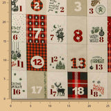 Panel Algodón Calendario de Adviento Reversible - Ribes y Casals