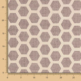 Tapicería Jacquard Hexa Burdeos - Ribes y Casals