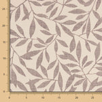 Retal Tapicería Jacquard Hojas Burdeos 100x280 cm - Ribes y Casals