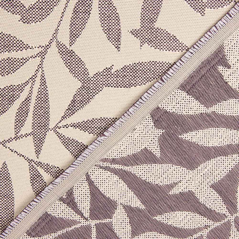 Retal Tapicería Jacquard Hojas Burdeos 100x280 cm - Ribes y Casals