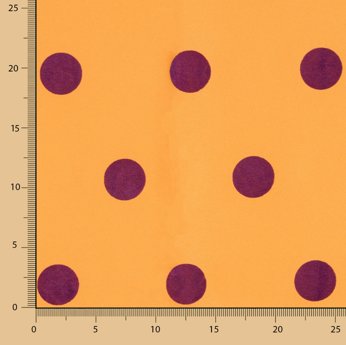 Fama Naranja Lunar Flocado Morado 30mm - Ribes y Casals