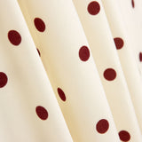 Fama Strecht Brillo Crudo Flocado Granate - Ribes y Casals