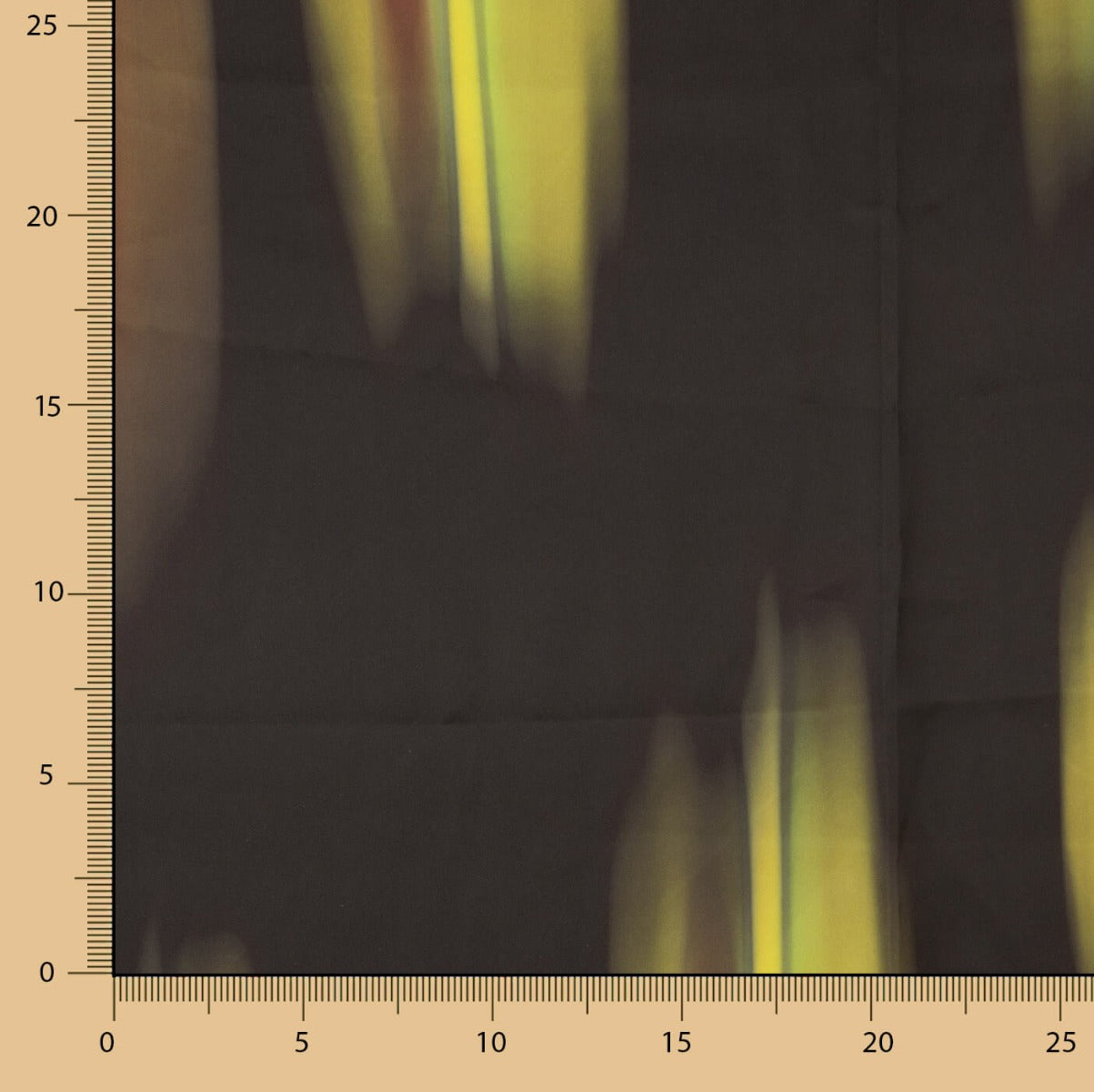 Retal Satén Estampado Temuco Amarillo 155x140 cm - Ribes y Casals