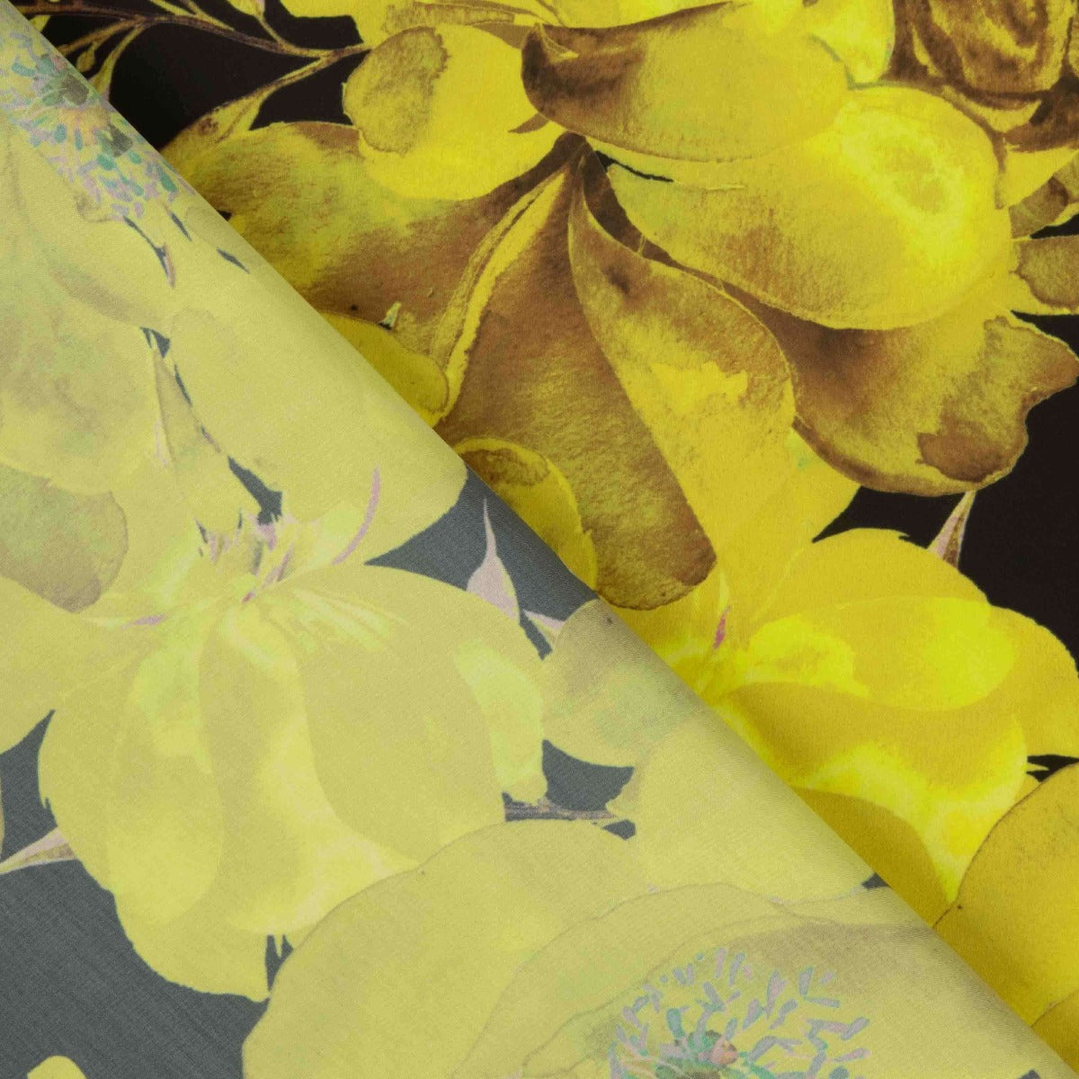 Satén Estampado Iquique Amarillo - Ribes y Casals