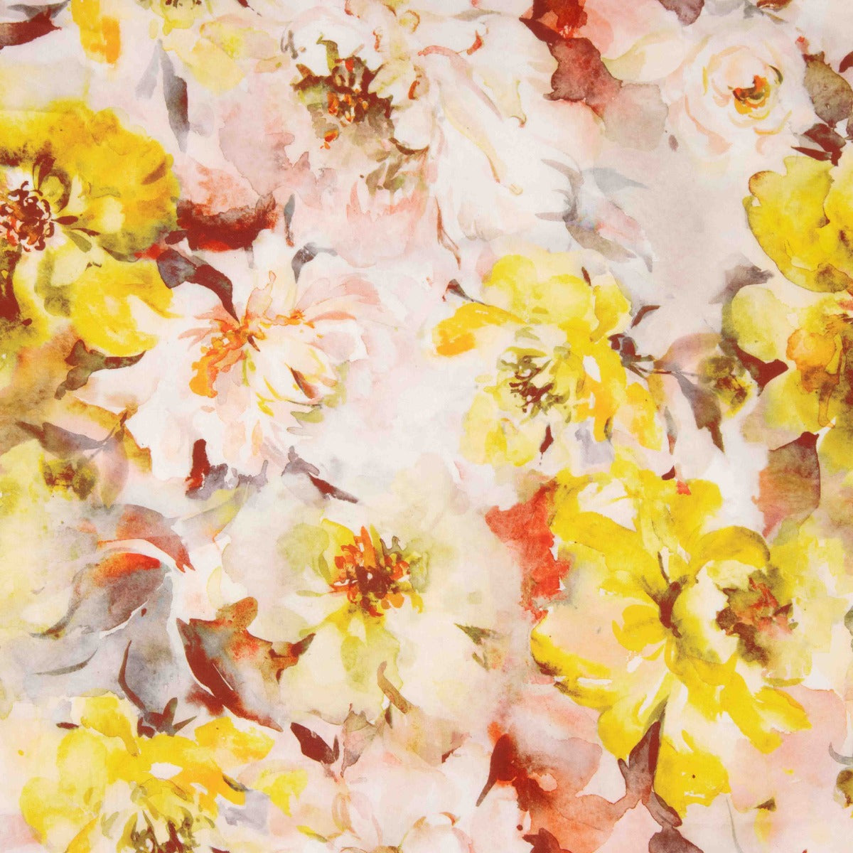 Satén Estampado Calama Amarillo - Ribes y Casals