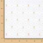 Piqué Algodón Conejitos Azul - Ribes y Casals