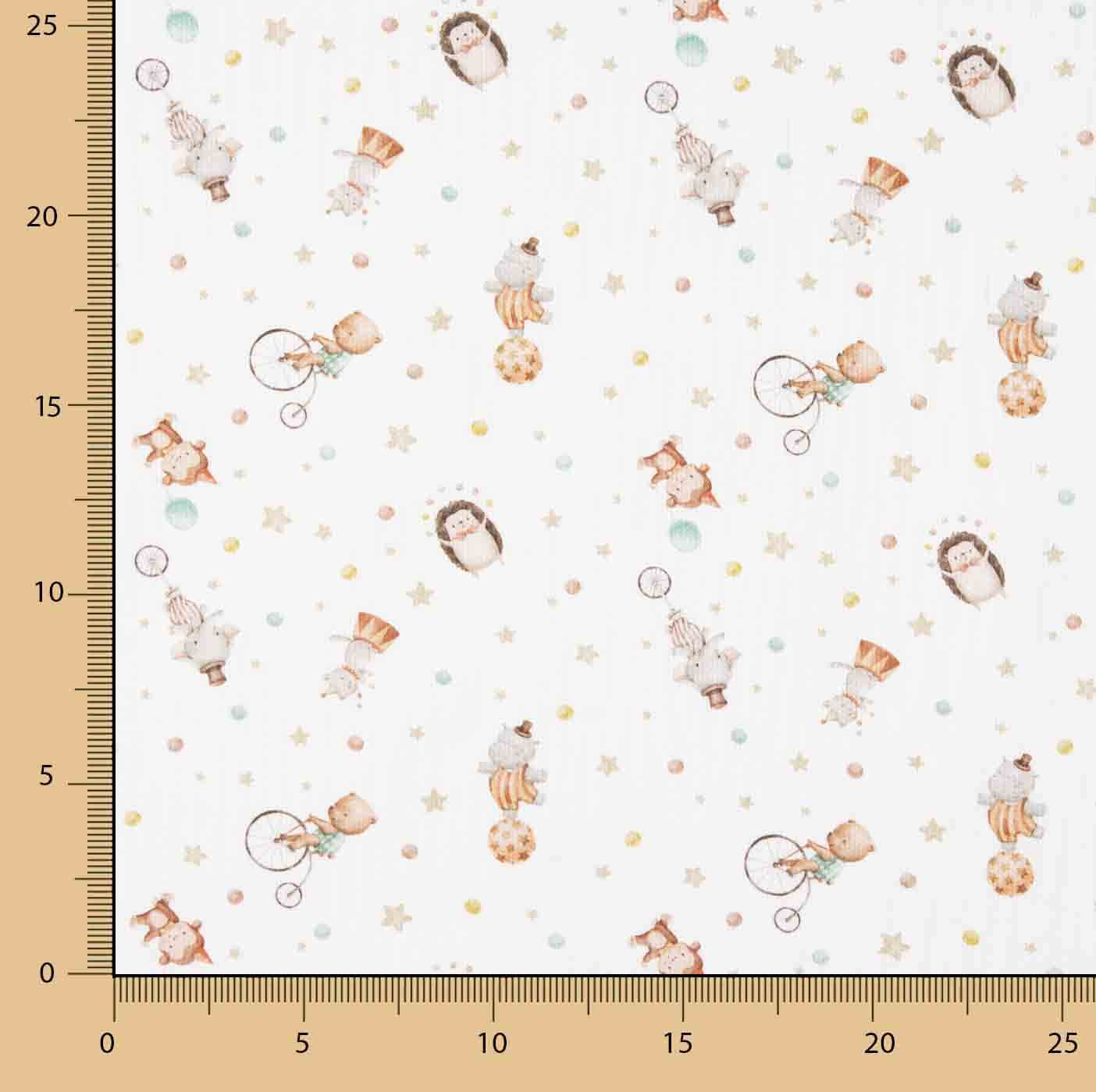 Piqué Algodón Circo Infantil - Ribes y Casals