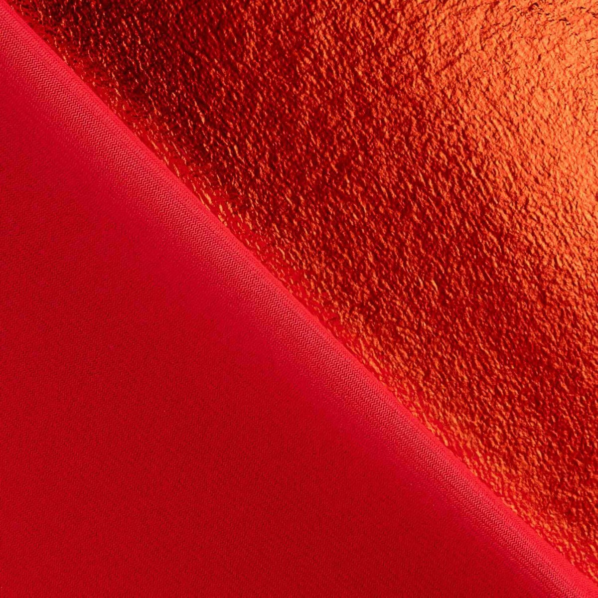 Punto Velour Laminado Metálico Rojo - Ribes y Casals