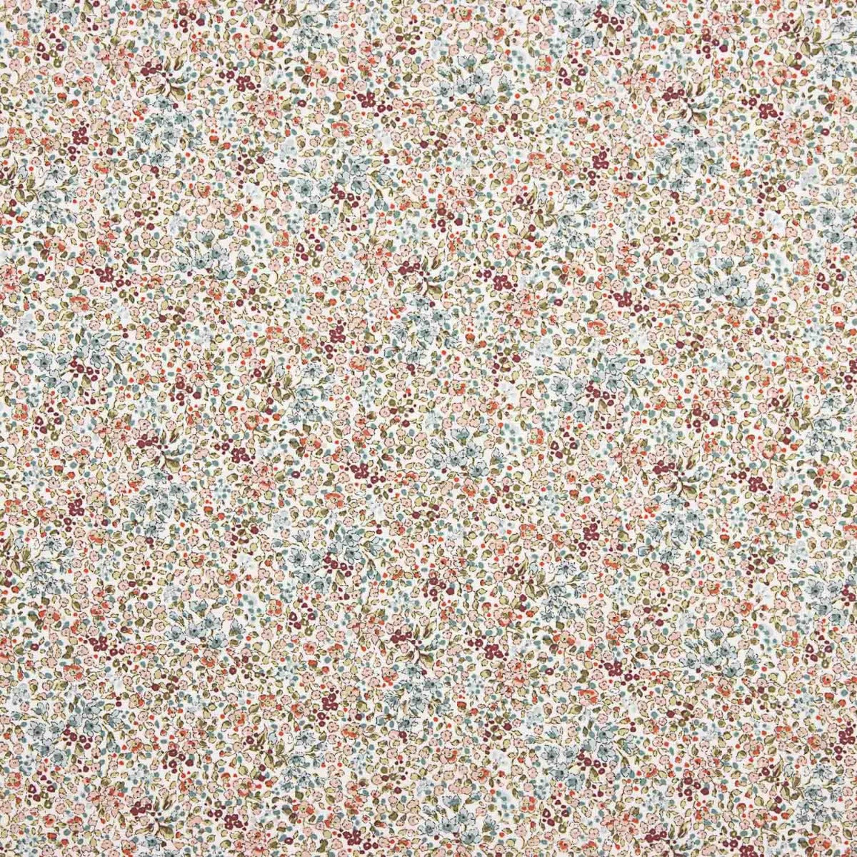 Viyela Algodón Florecitas Uda Rosadas - Ribes y Casals