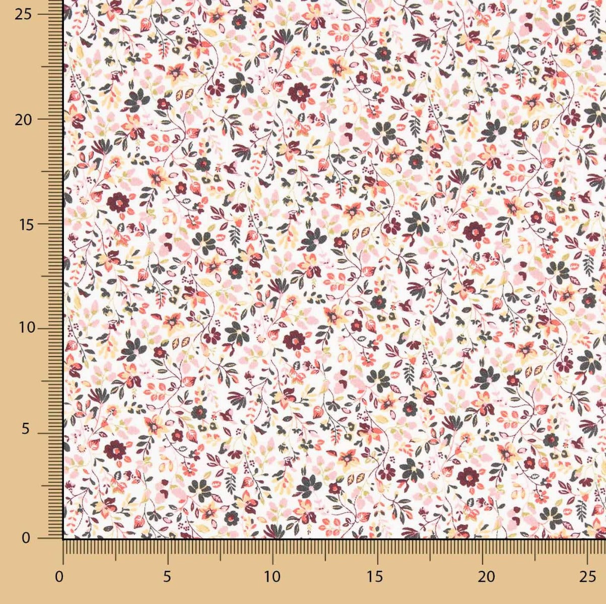 Viyela Algodón Florecitas Sueños Rosadas - Ribes y Casals