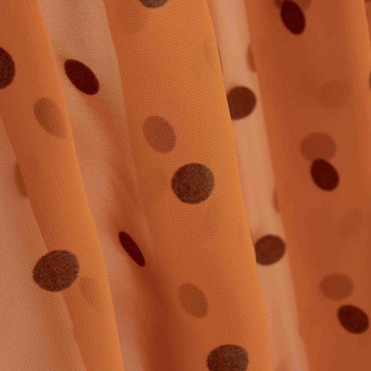 Chiffon Lunar Flocado Teja - Ribes y Casals