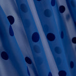Chiffon Lunar Flocado Azulina - Ribes y Casals