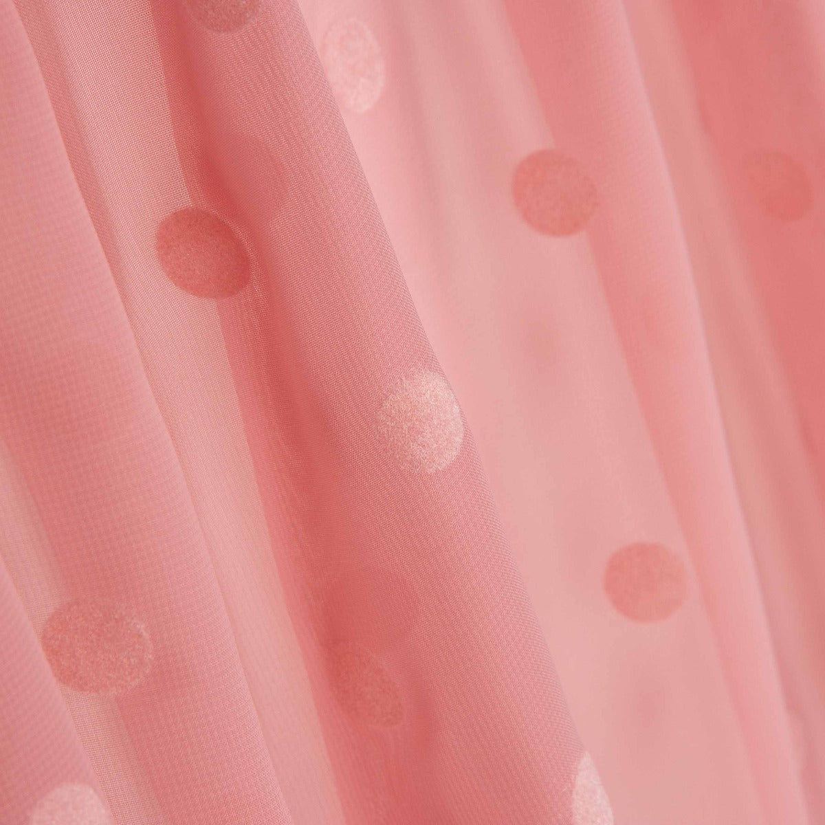 Chiffon Lunar Flocado Rosa - Ribes y Casals