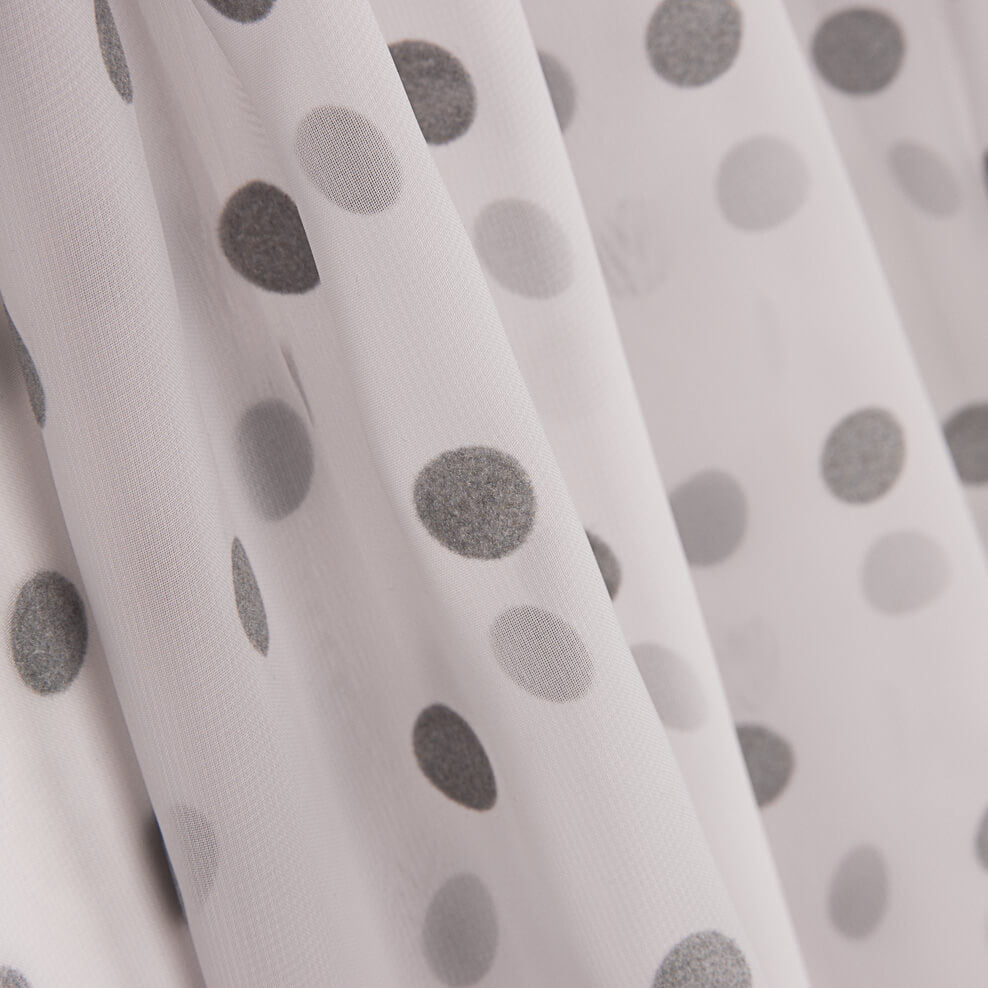 Chiffon Lunar Flocado Gris - Ribes y Casals