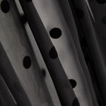 Chiffon Lunar Flocado Negro - Ribes y Casals